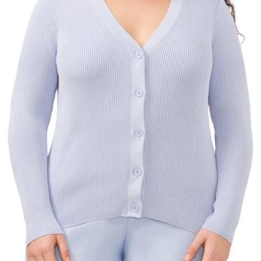 Halogen Ribbed Cardigan - Picture 2 of 2